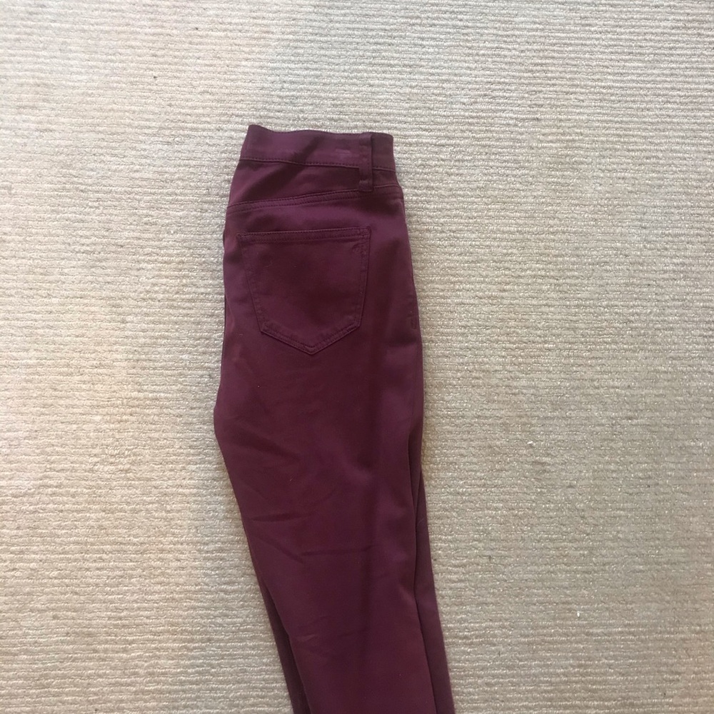Maroon jeans